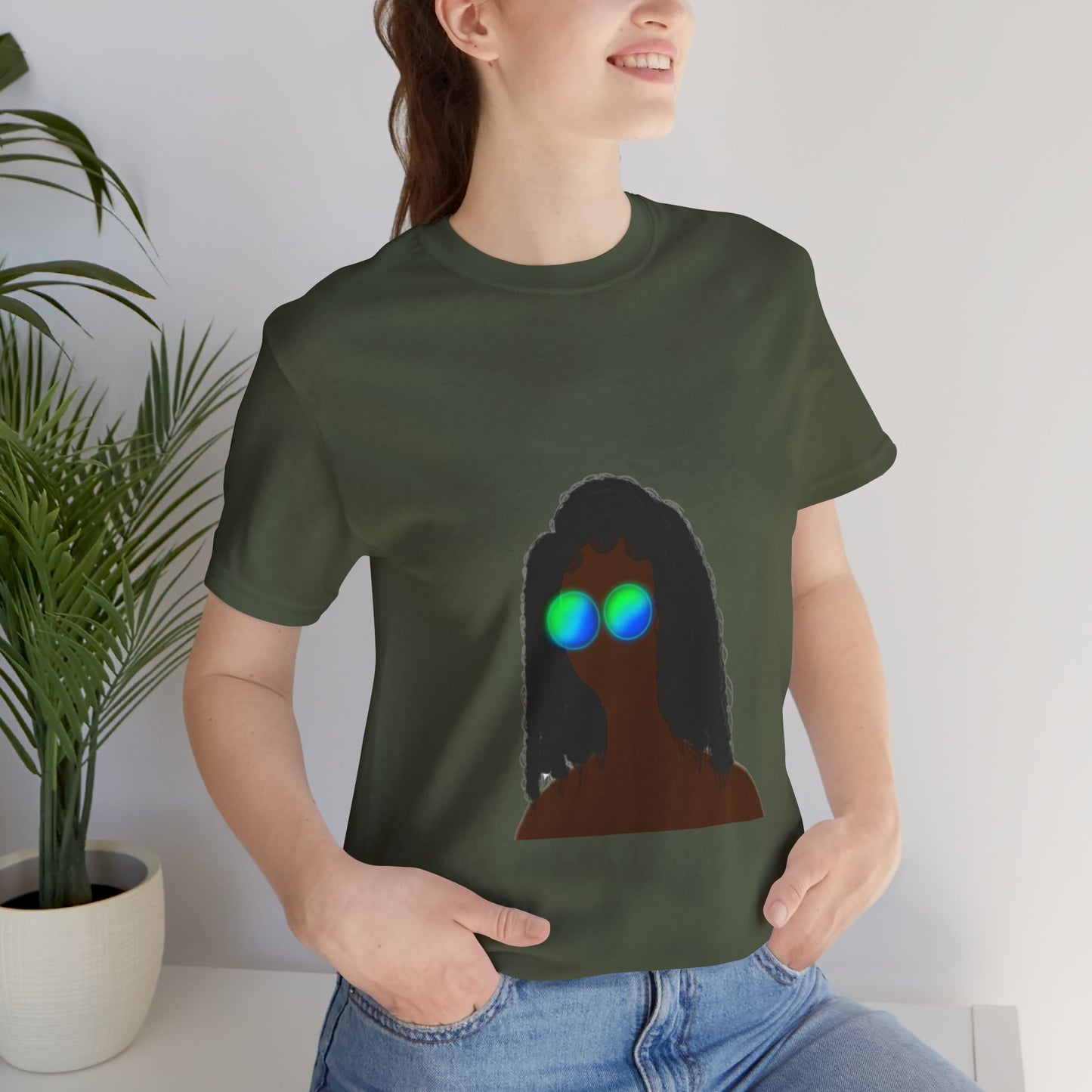 Diana - Long Frizzy Hair Unisex Softstyle T-Shirt